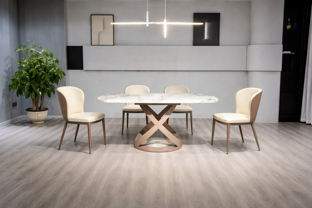 Tetay 6-Seater Turntable Dining Set