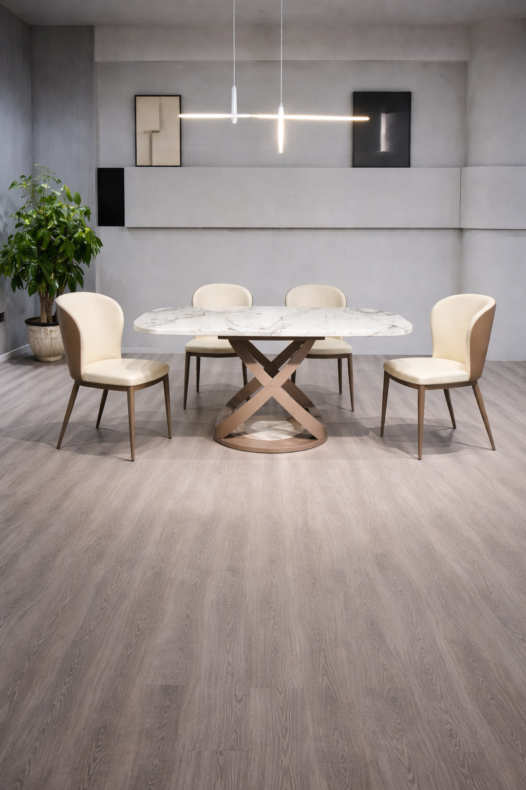 Tetay 6-Seater Turntable Dining Set