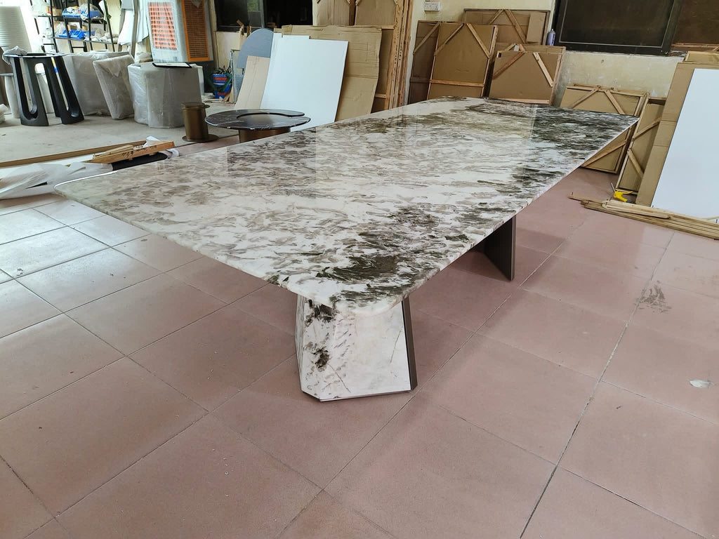 Ria Marble 6-Seater Dining Set